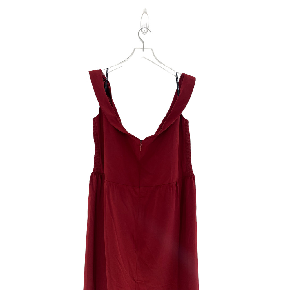 City Chic Off-Shoulder Maxi Dress in Wine - Picture 7 of 12
